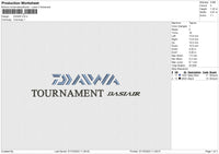 DIAWA Embroidery File 6 size