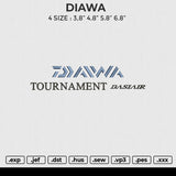 DIAWA Embroidery File 6 size