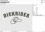 DICKRIDER Embroidery File 6 size