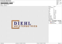 DIEHL V2 Embroidery File 6 size