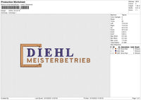 DIEHL V2 Embroidery File 6 size