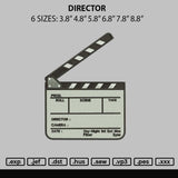 Director Embroidery File 6 sizes