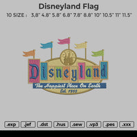 Disneyland flag Embroidery