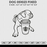 DOG 051023 Embroidery File 6 sizes
