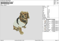 Dog 0512 Embroidery File 6 sizes