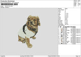 Dog 0512 Embroidery File 6 sizes