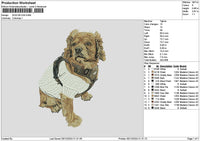 Dog 0512 Embroidery File 6 sizes