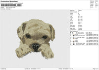 DOG 141224 Embroidery File 6 size