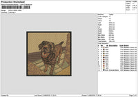Dog 2106 Embroidery File 6 sizes