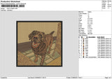 Dog 2106 Embroidery File 6 sizes