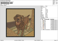 Dog 2106 Embroidery File 6 sizes