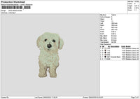 Dog 2503a Embroidery File 6 sizes