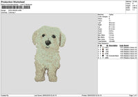Dog 2503a Embroidery File 6 sizes