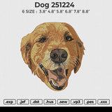 DOG 251224 Embroidery File 6 size