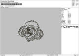 Dog Line 0306 Embroidery File 6 sizes