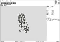 Dogline 2911 Embroidery File 6 sizes
