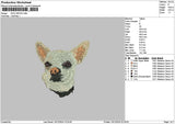 Dog 0812e Embroidery File 6 sizes