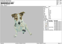 Dog 1203 Embroidery File 6 sizes