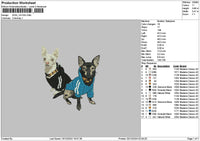 Dog 1412C Embroidery File 6 sizes