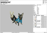 Dog 1412C Embroidery File 6 sizes