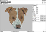 Dog Head 1412 Embroidery File 6 sizes