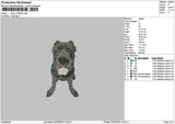 Dog 1902c Embroidery File 6 sizes