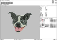 Dog 1224b Embroiery File 6 sizes