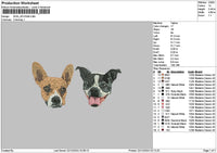 Dog 2012b Embroidery File 6 sizes