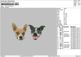 Dog 2012b Embroidery File 6 sizes