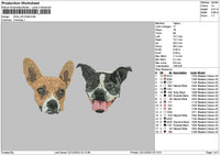Dog 2012b Embroidery File 6 sizes