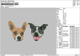 Dog 2012b Embroidery File 6 sizes