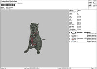 Dog 2103a Embroidery File 6 sizes