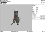 Dog 2103a Embroidery File 6 sizes