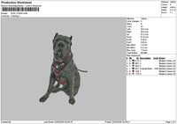 Dog 2103a Embroidery File 6 sizes