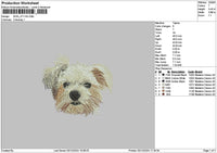Dog 2711 Embroidery File 6 sizes