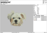 Dog 2711 Embroidery File 6 sizes