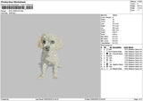 Dog 2901b Embroidery File 6 sizes