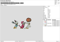Ducks 1609 Embroidery File 6 sizes