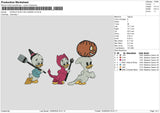 Ducks 1609 Embroidery File 6 sizes