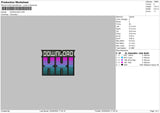 Downloadtext Embroidery File 6 sizes