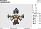 DRAGON ball GYM Embroidery File 6 size