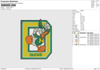 DUCKS Embroidery File 6 size