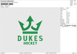 DUKES Embroidery File 6 size