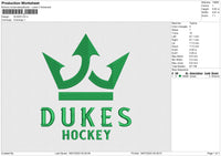 DUKES Embroidery File 6 size