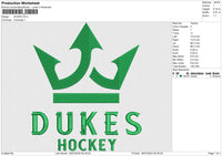 DUKES Embroidery File 6 size