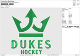 DUKES Embroidery File 6 size