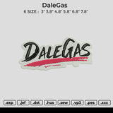 DaleGas Embroidery File 6 size