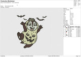 Dale Halloween Embroidery File 6 size