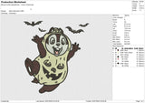 Dale Halloween Embroidery File 6 size