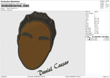 Daniel Caesar Embroidery File 6 size